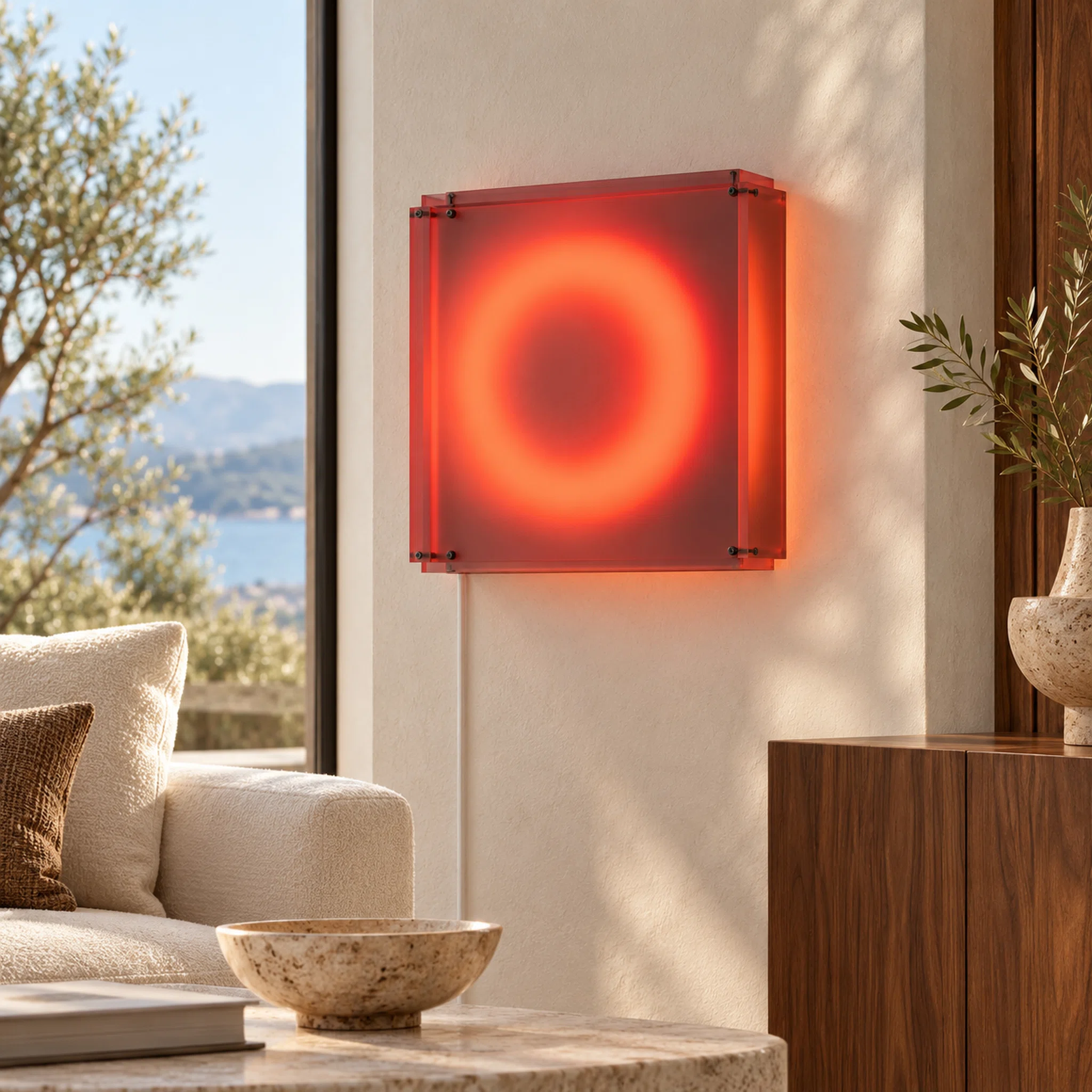 12SQUARE Jelly Ring Accent Lamp - Orange - Image 3
