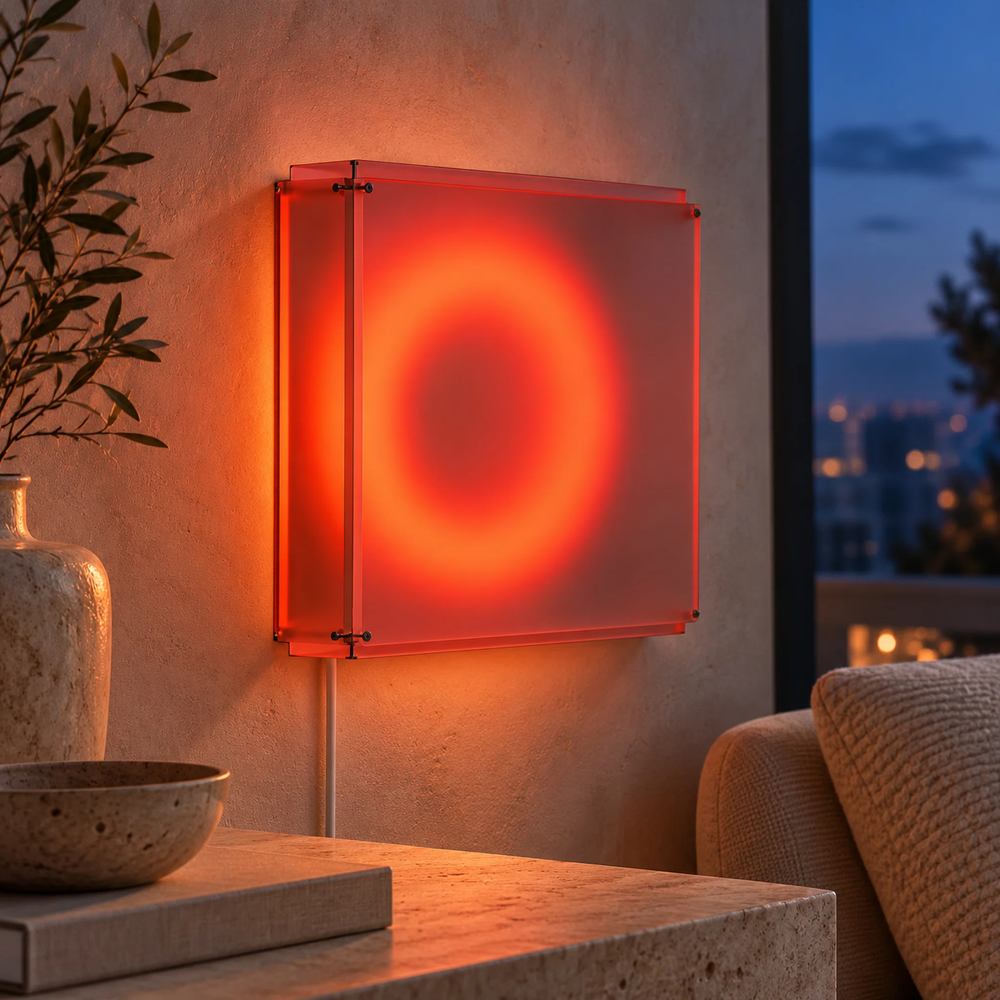 12SQUARE Jelly Ring Accent Lamp - Orange - Image 6