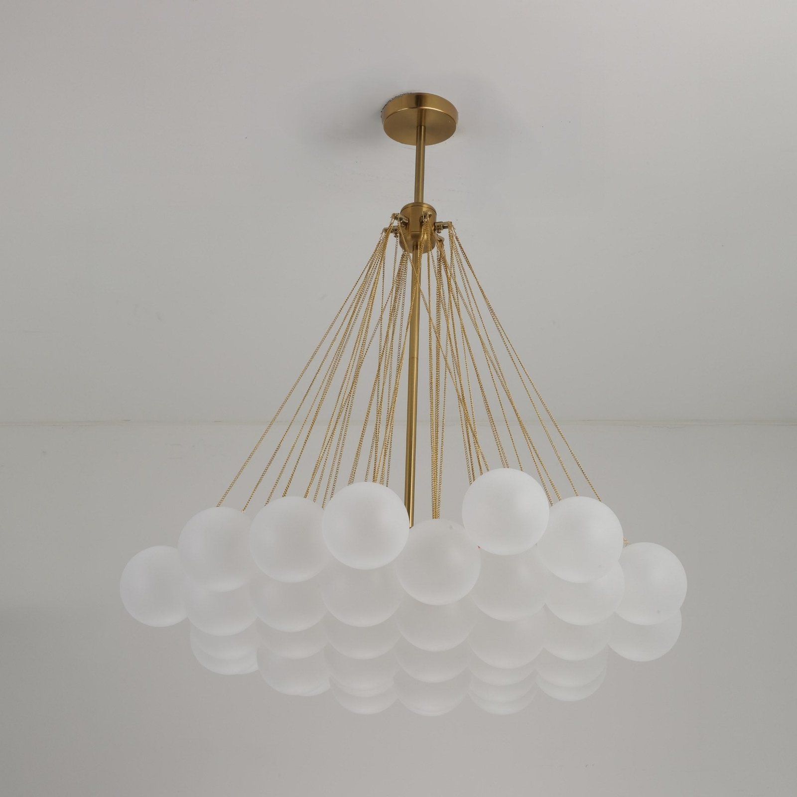 Orb 37 Light Cluster Chandelier - Brushed Gold - Image 6