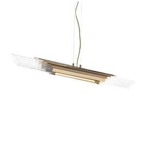 Angelia Linear Pendant Light - Gold