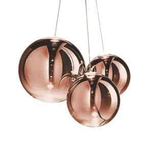 Diverso LED Cluster Pendant Light - Copper Glass — white background product view