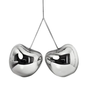 Cereza LED 2 Light Pendant - Silver — white background product view