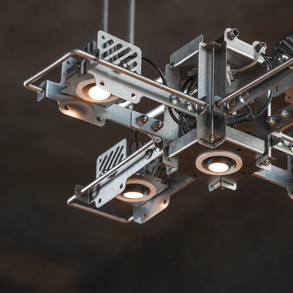 12SQUARE Space Station Pendant Light — close application view
