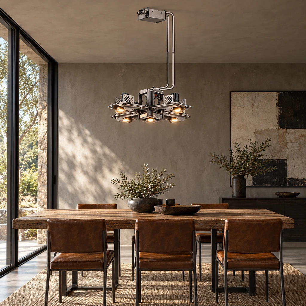 12SQUARE Space Station Pendant Light — room application view