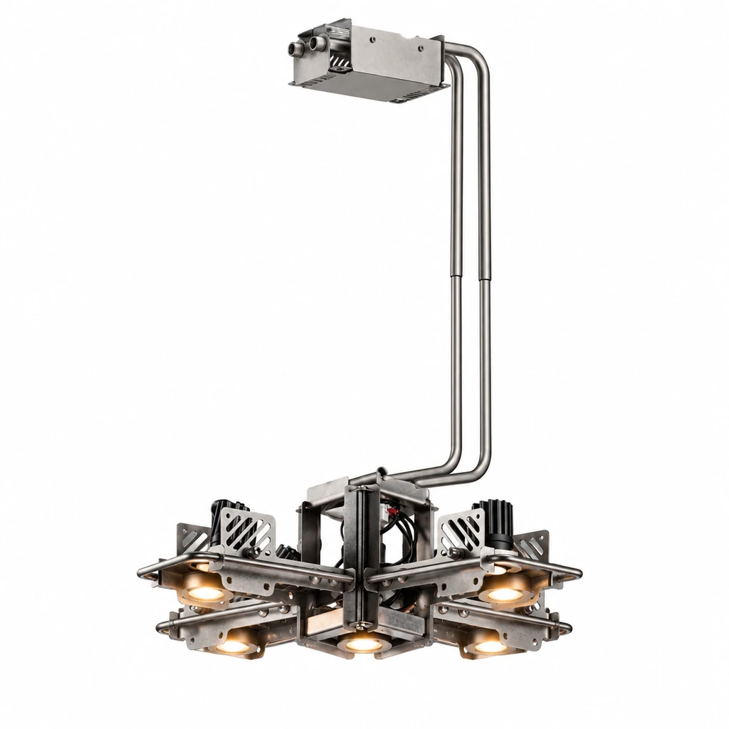 12SQUARE Space Station Pendant Light — white background product view